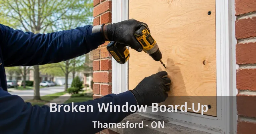 Broken Window Board-Up Thamesford - ON