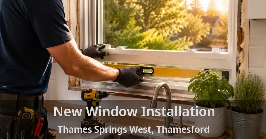New Window Installation Thames Springs West, Thamesford - ON