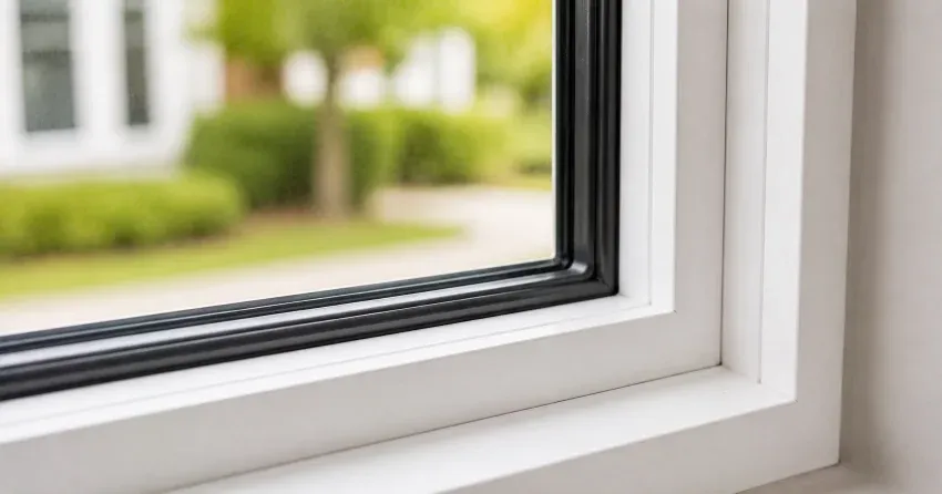technician repairing window and door hardware in Thamesford home