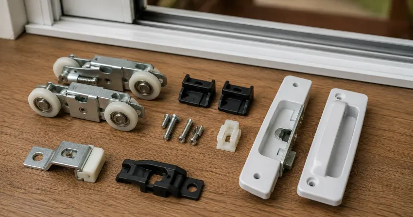 sliding door broken Thamesford roller and track inspection